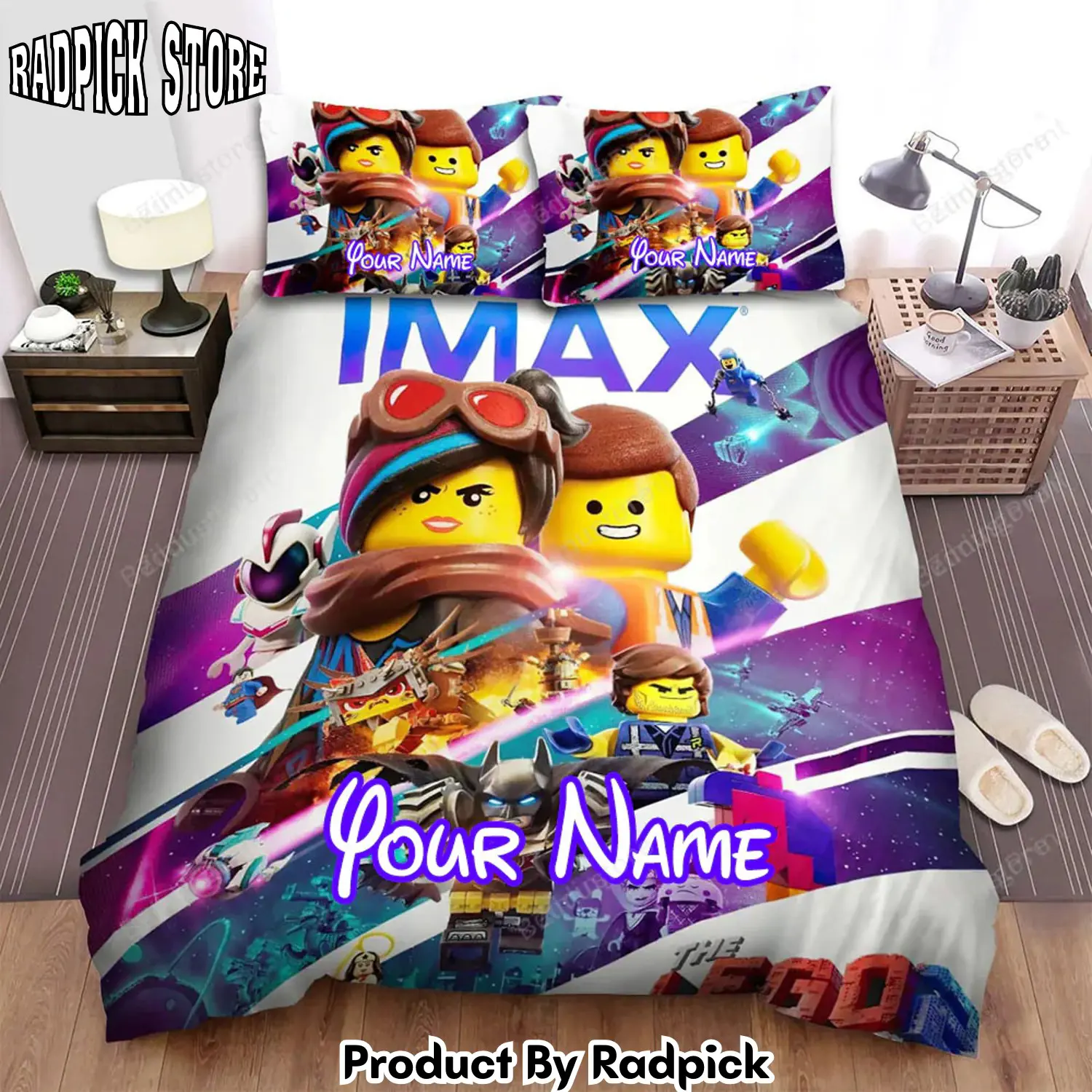 Radpick the lego movie 2 the second part movie poster 3 bed sheets duvet cover personalized name bedding sets rp3271133